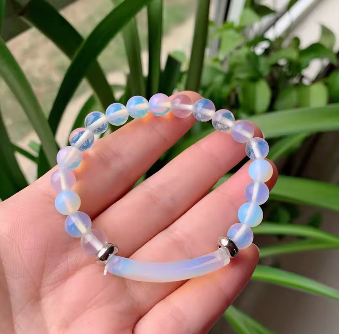 Crystal Tube Bead Bracelet – Gemstone Energy Jewelry