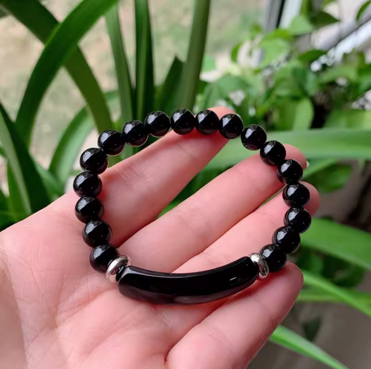 Crystal Tube Bead Bracelet – Gemstone Energy Jewelry