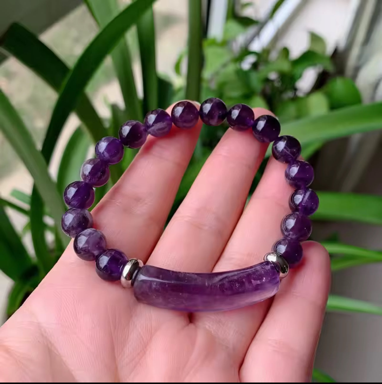 Crystal Tube Bead Bracelet – Gemstone Energy Jewelry